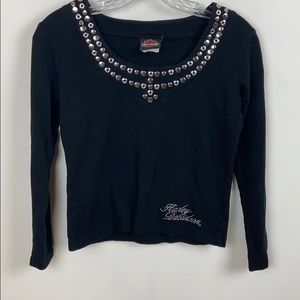 Harley-Davidson Long Sleeve Crop Top